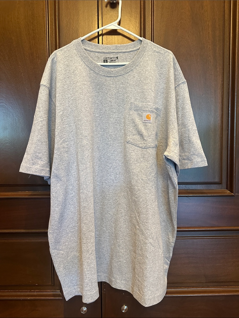 Carhartt Men’s Light Gray Short Sleeve Pocket Tee